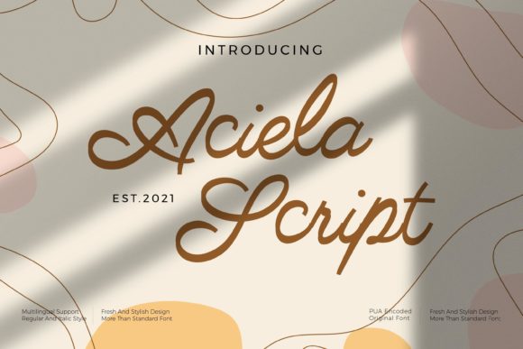 Aciella Script: A Timeless Choice for Designers