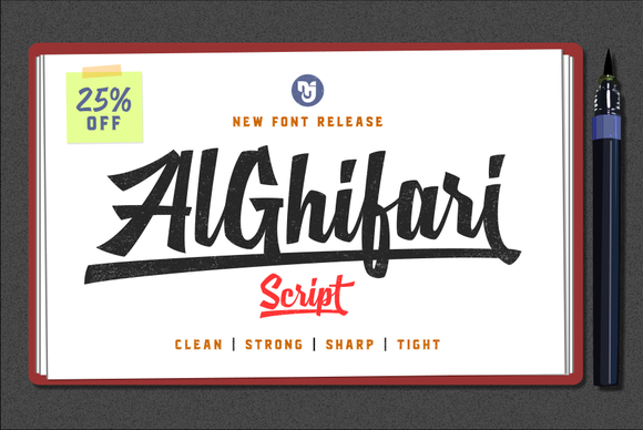 AlGhifari Script: A Versatile Calligraphic Typeface for Designers