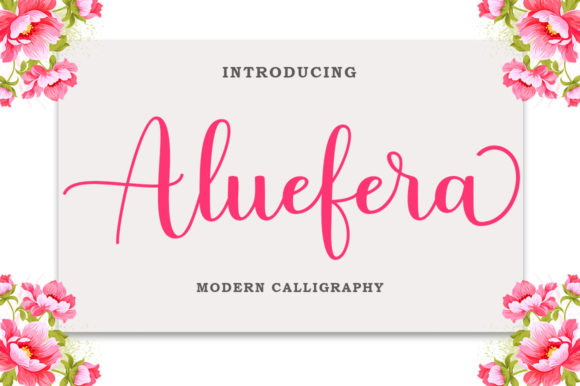 Aluefera Script: Elevating Design with a Touch of Whimsy and Luxury
