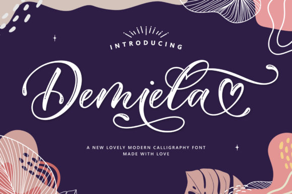 Demiela Script: A Luxurious Calligraphy Font for Design