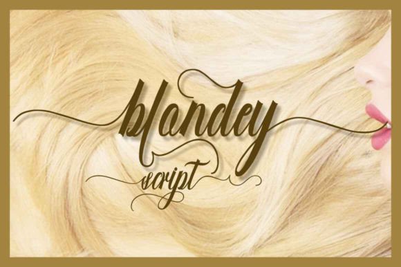 Discover the Beauty of Blondey Script: A Modern Handwritten Font for Creative Designs