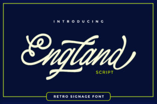 England Script: A Versatile Retro Font for Creative Projects
