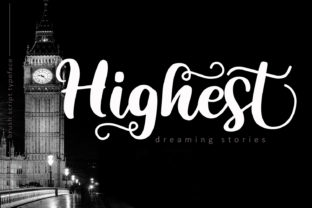 Highest Script: A Modern Handwritten Font for Stylish Design Projects