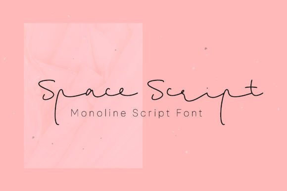 Introducing Space Script Monoline Stylish Script Font