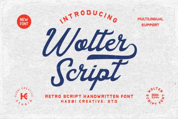 Introducing Wolter - Vintage Script: A Timeless Font for Elegant Designs