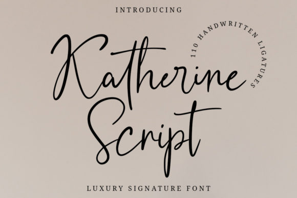 Katherine Script: A Delicate Font for Elegant Design