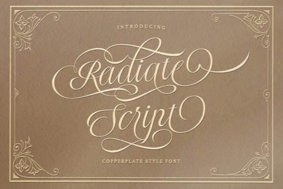 Radiate Script: A Stylish Font for Elegant Designs