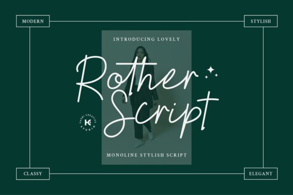 Rother Script: A Monoline Script Font for Timeless Elegance