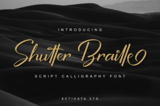 Shutter Braille Script: A Creative Calligraphy Font