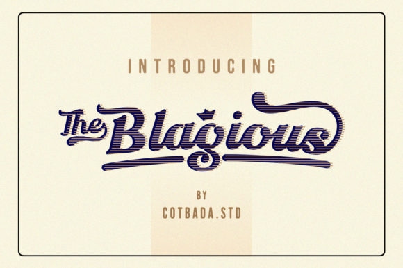 The Blagious Script: A Modern Handwritten Font with Retro Roots