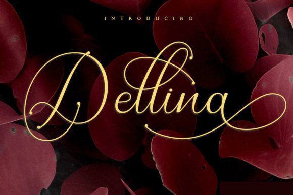 The Elegance of Dellina Script: A Font That Captures the Essence of Luxury and Romance